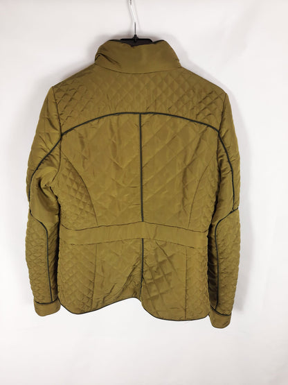 H&M. abrigo acolchado verde T.38