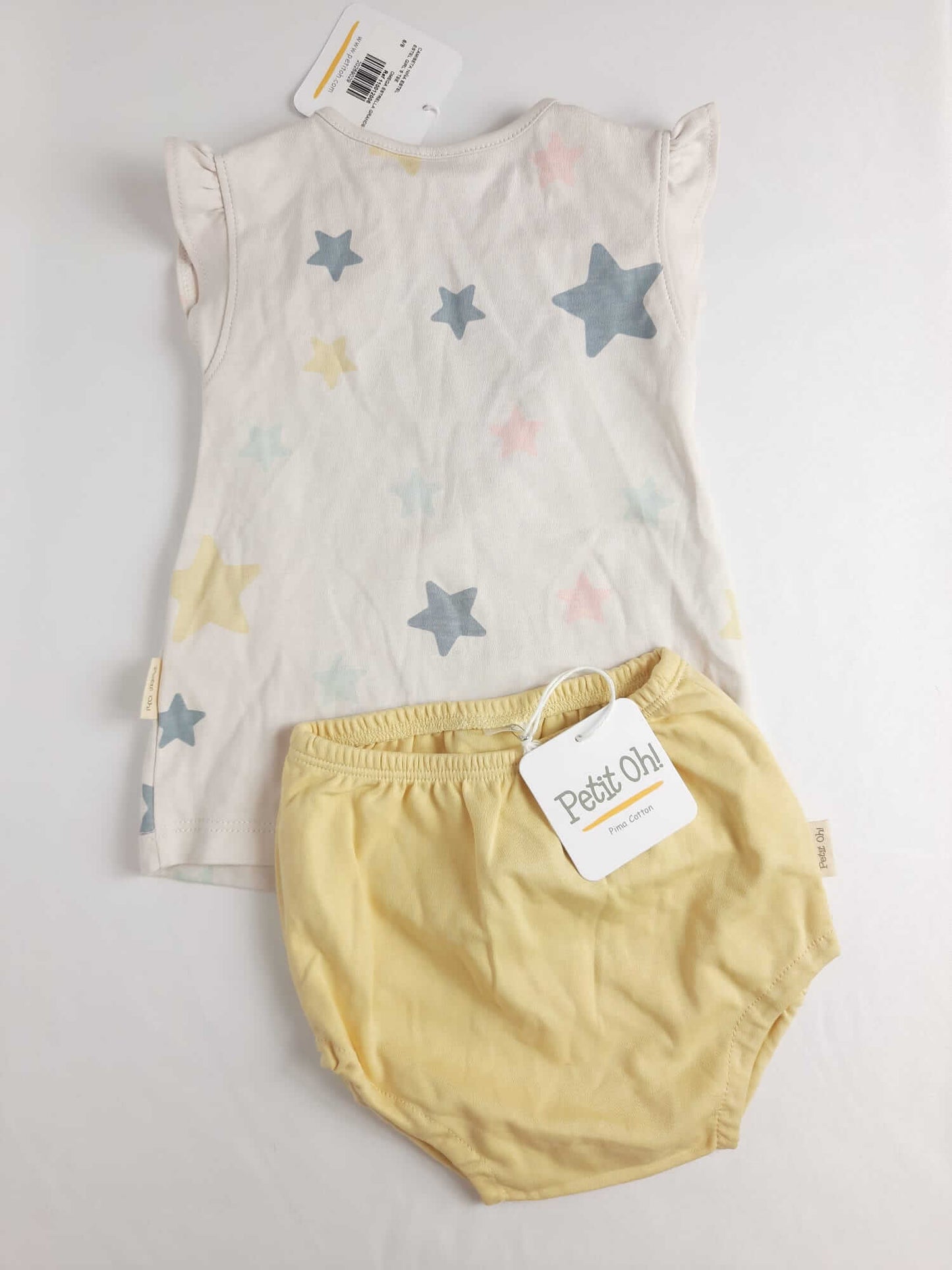 PETITOH. Star T-shirt S.6-9 m