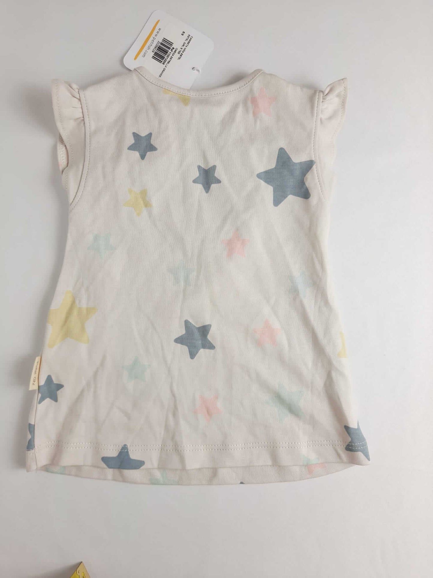 PETITOH. Star T-shirt S.6-9 m