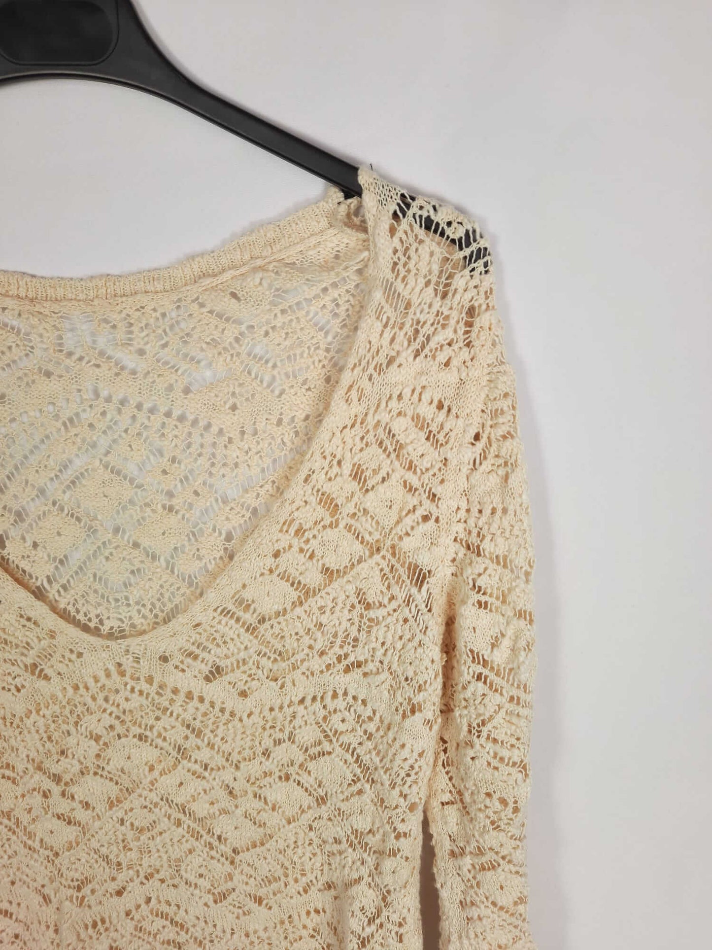 OTHERS. Beige crochet sweater YOUR