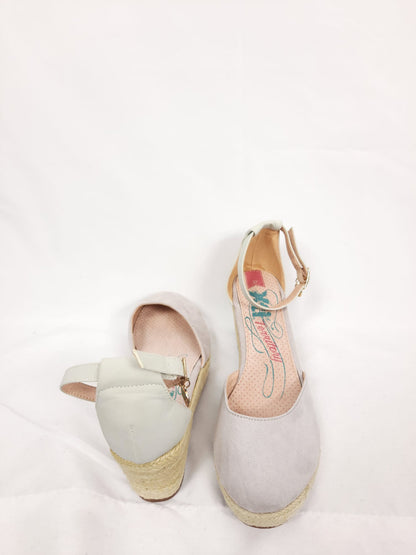 XTI. Suede esparto wedges T.37