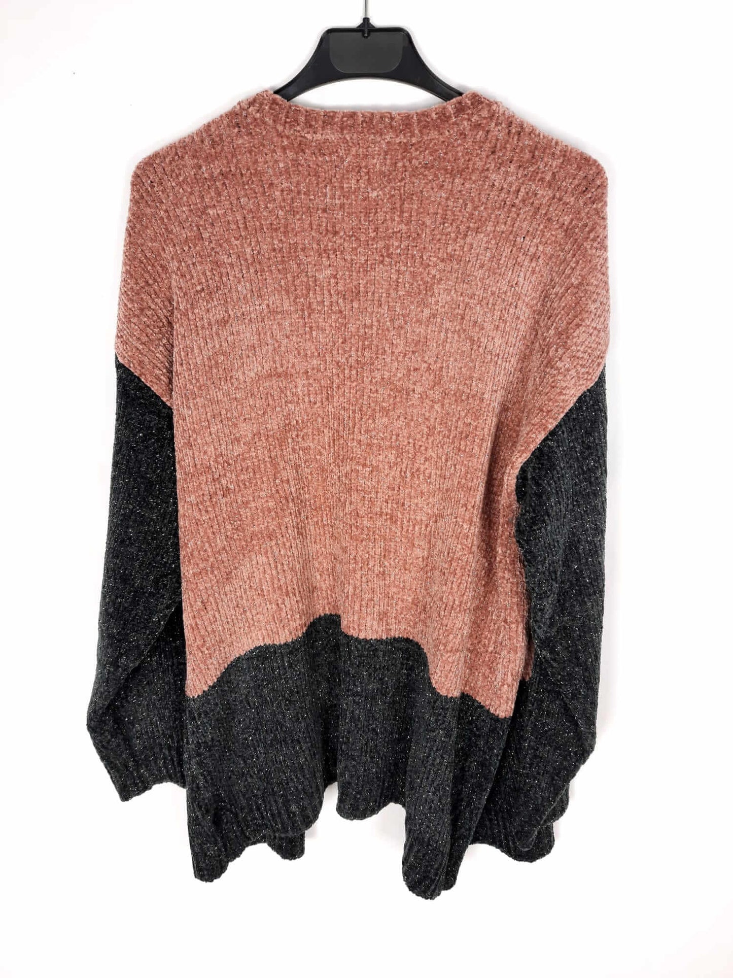 GOCCO. Chaqueta hilos plateados rosa y negra T. 15-16