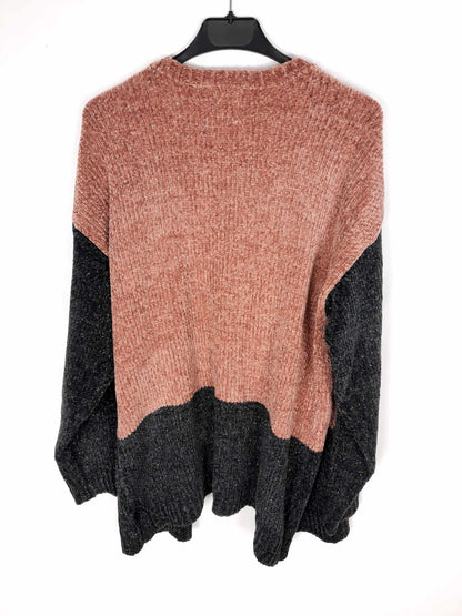 GOCCO. Chaqueta hilos plateados rosa y negra T. 15-16