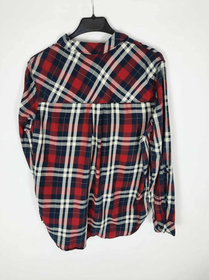 STRADIVARIUS. Camisa de cuadros rojos T. l