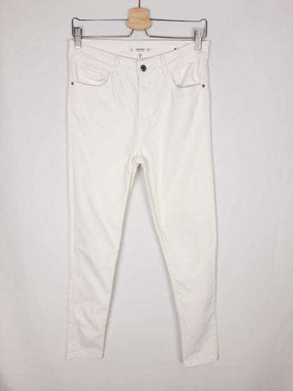 MANGO. Pantalon blanco T.40 (38 cintura)