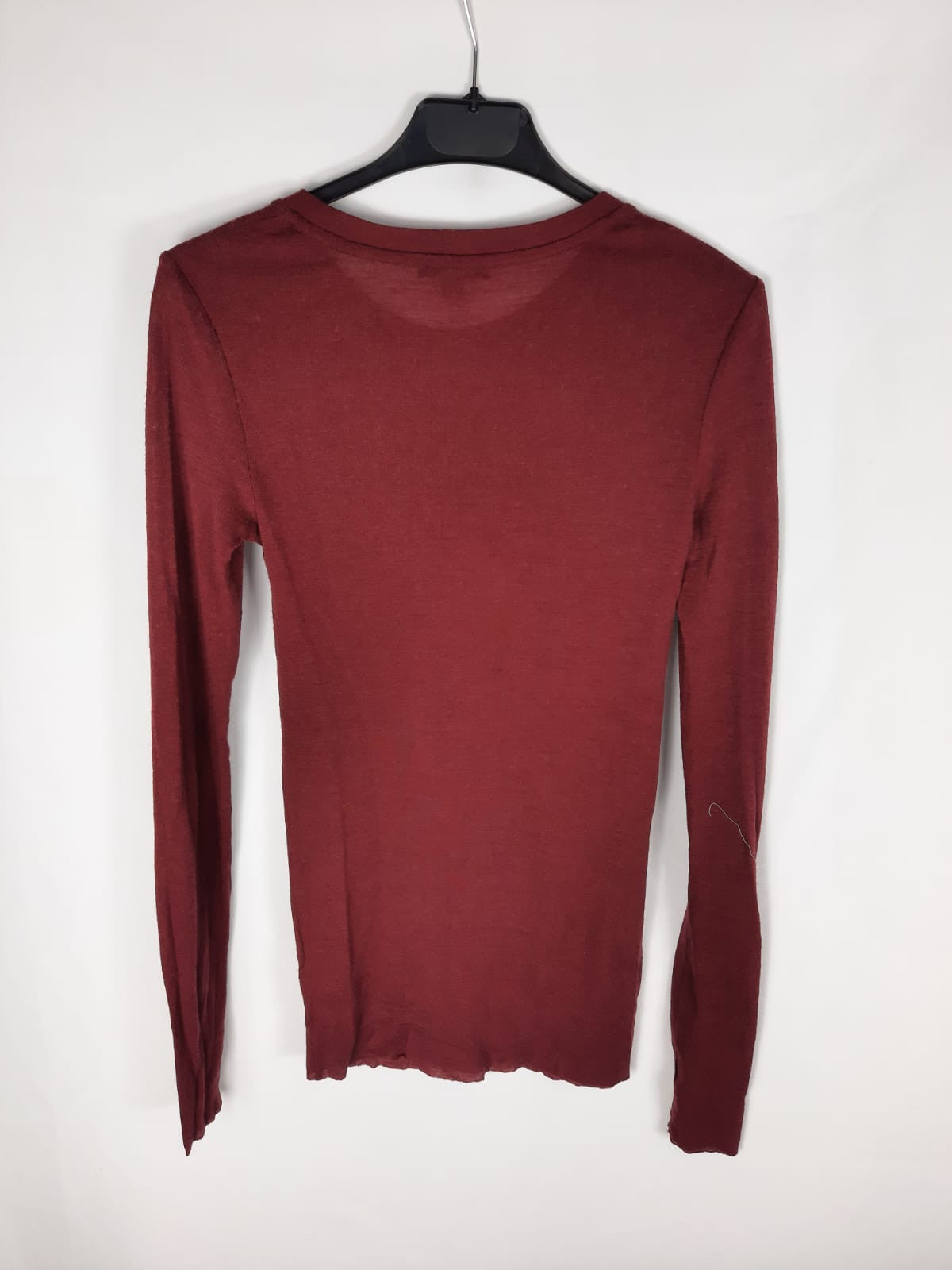 COS. jersey burdeos finito manga larga T.xs