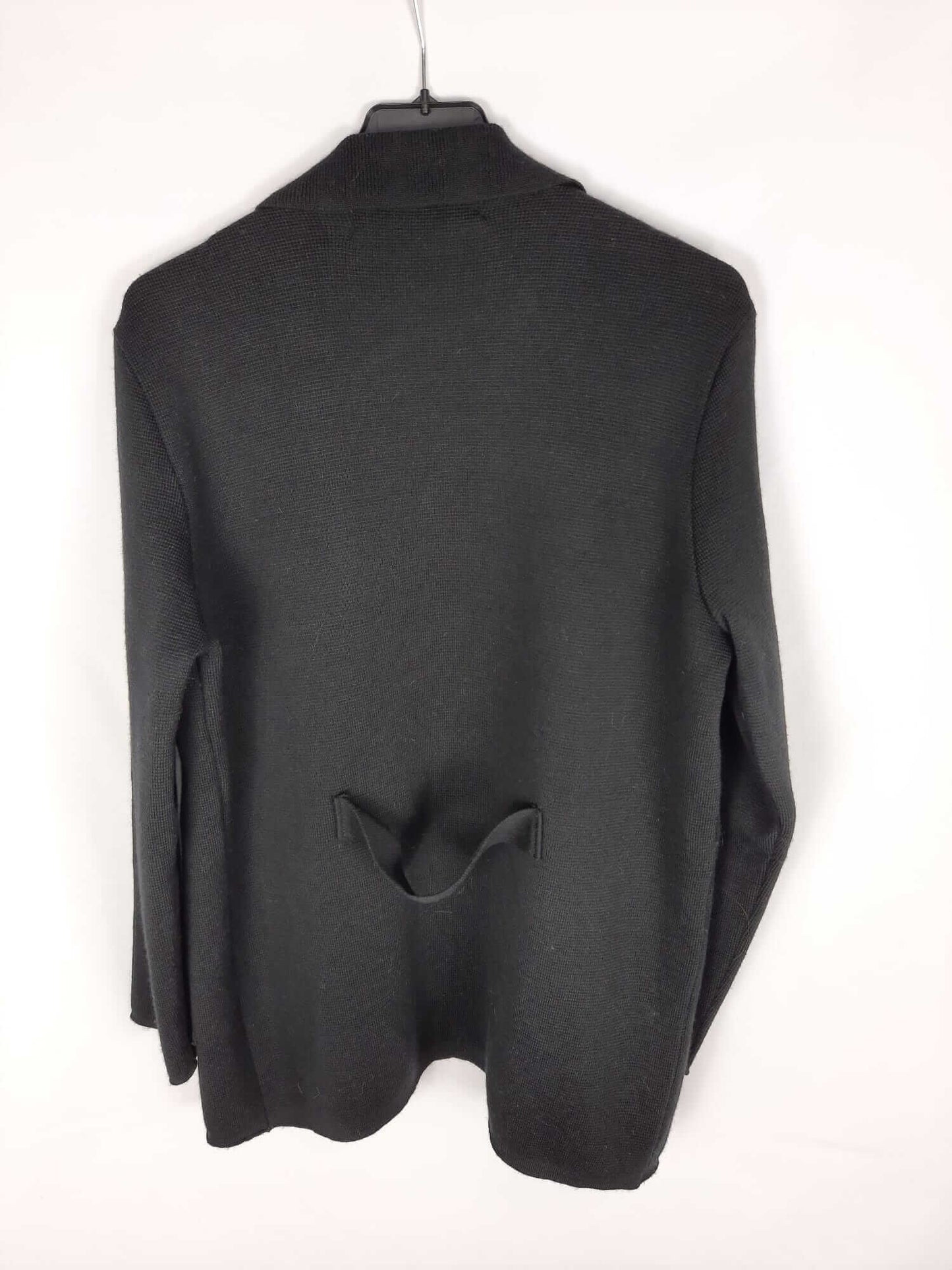 DENLLO. black buttoned knit cardigan Tm