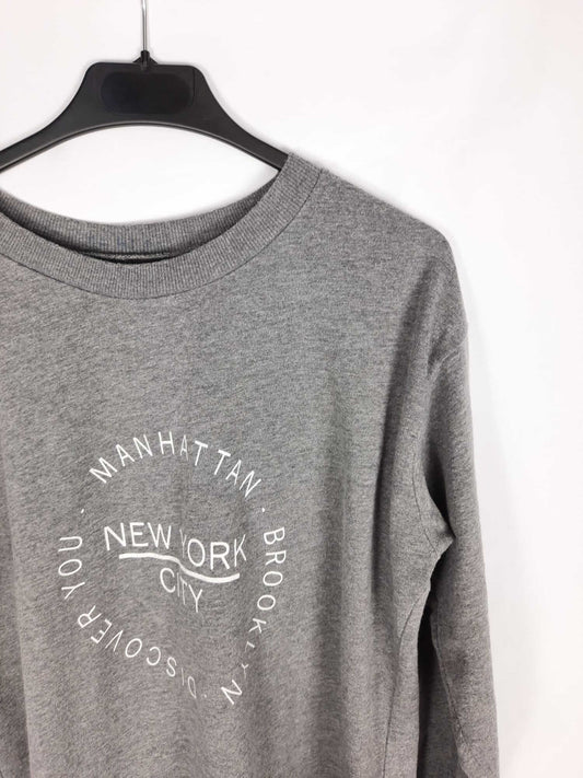 OTHERS. Gray "New York" sweatshirt Ts/m