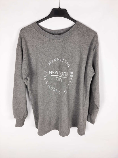 OTHERS. Gray "New York" sweatshirt Ts/m