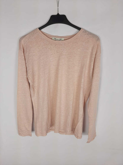 MASSIMO DUTI. pink long sleeve TS t-shirt