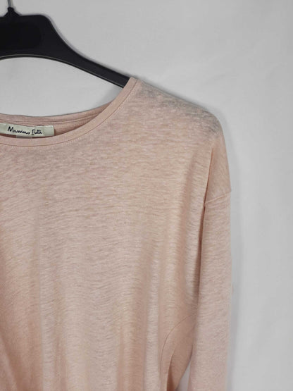 MASSIMO DUTI. pink long sleeve TS t-shirt