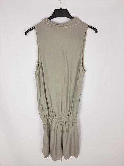 BROWNIE. Khaki Ts short jumpsuit