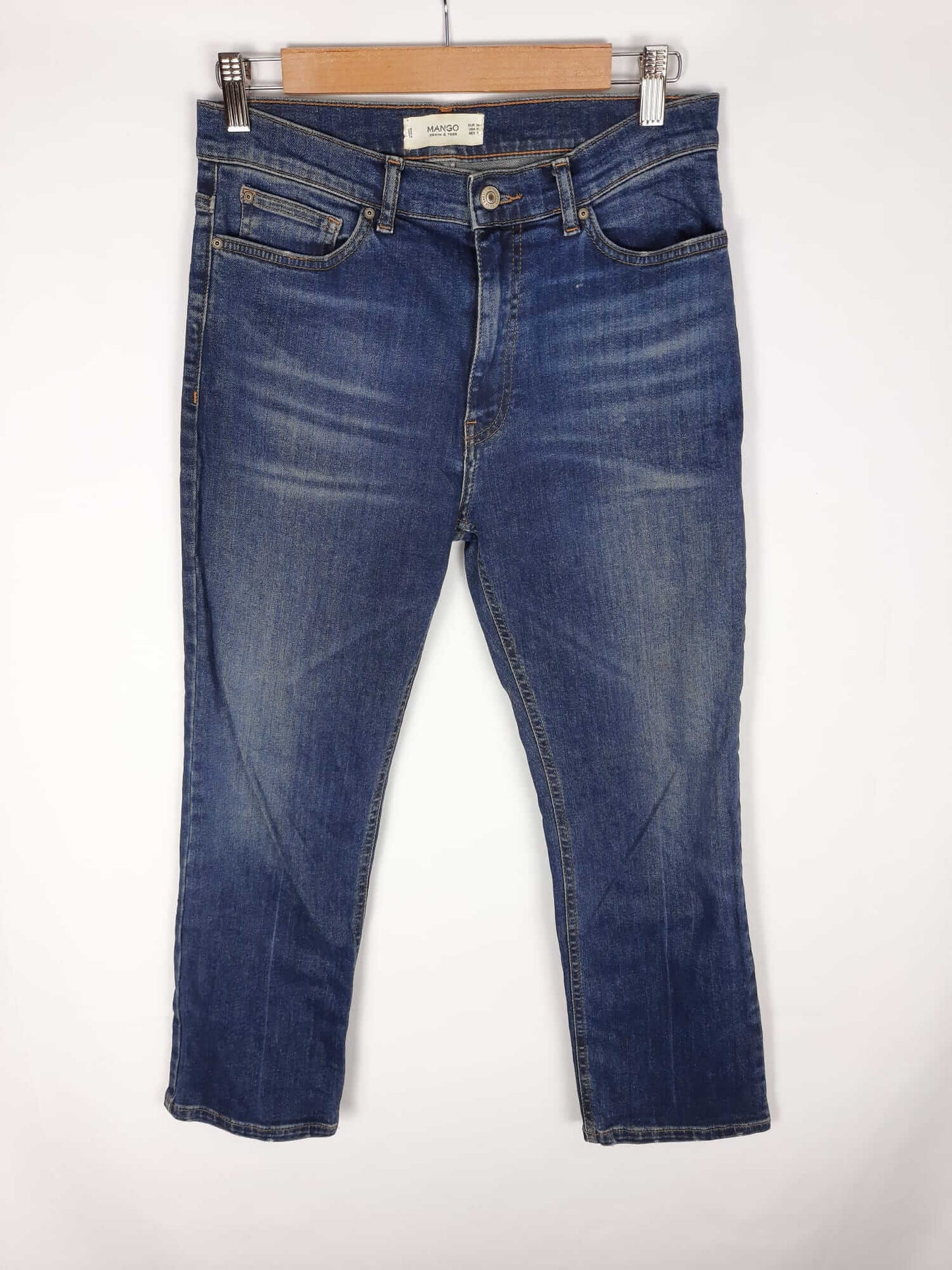MANGO. Dark denim jeans size 38