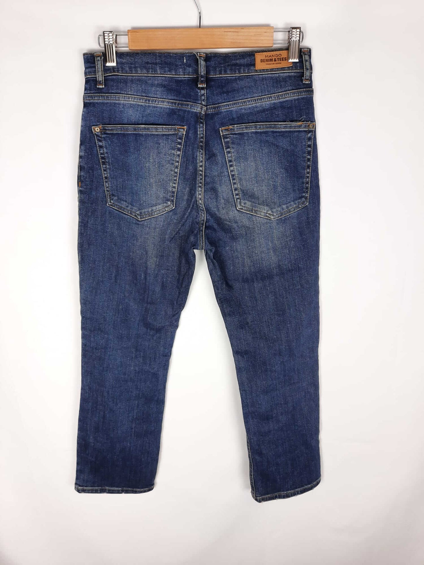 MANGO. Dark denim jeans size 38