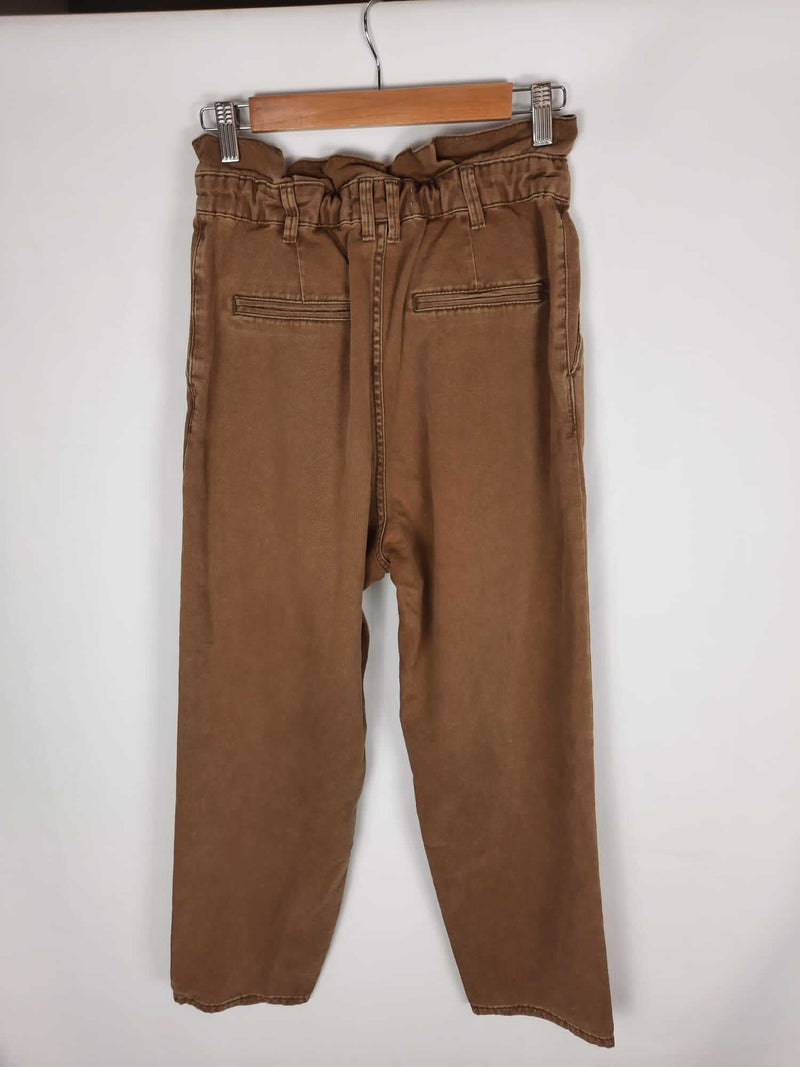 ZARA. Pantalon marron/kaki T.36