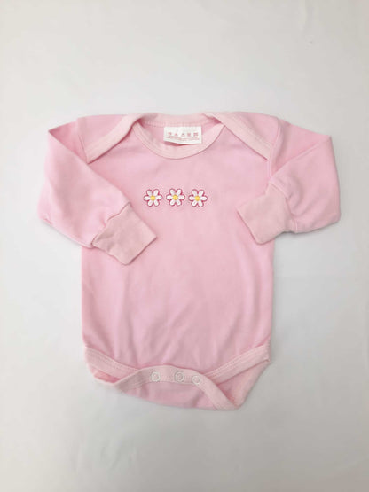 OTHERS. Pink daisy baby bodysuit S.0m