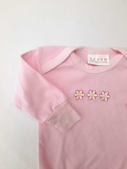 OTHERS. Pink daisy baby bodysuit S.0m