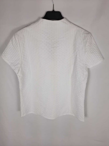 OTRAS.Camiseta blanca textura T.m