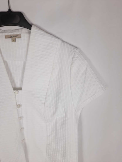 OTRAS.Camiseta blanca textura T.m