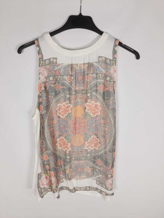 PULL&BEAR.Top estampado espalda abierta T.s