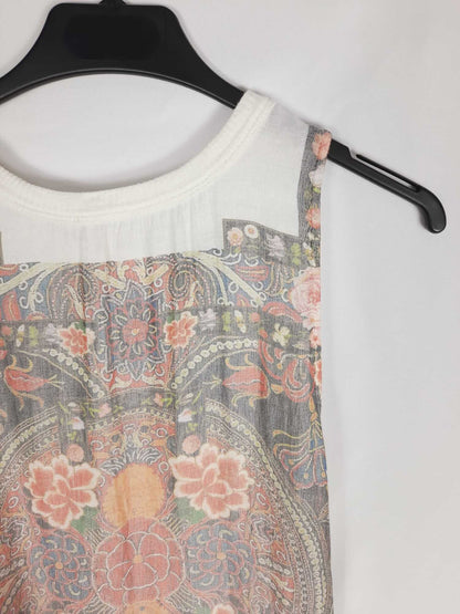 PULL&BEAR.Top estampado espalda abierta T.s