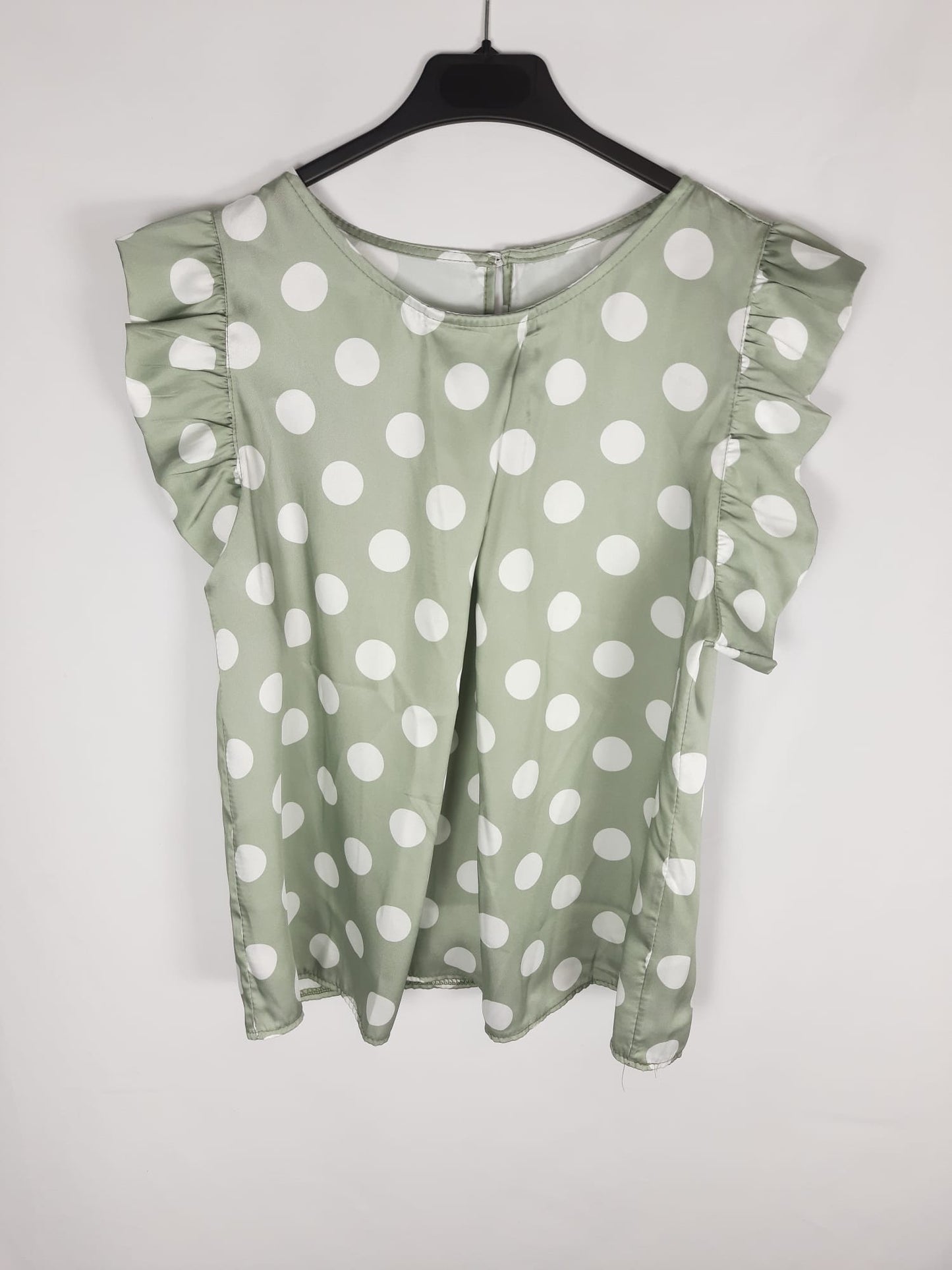 OTRAS.Blusa verde lunares T.s/m