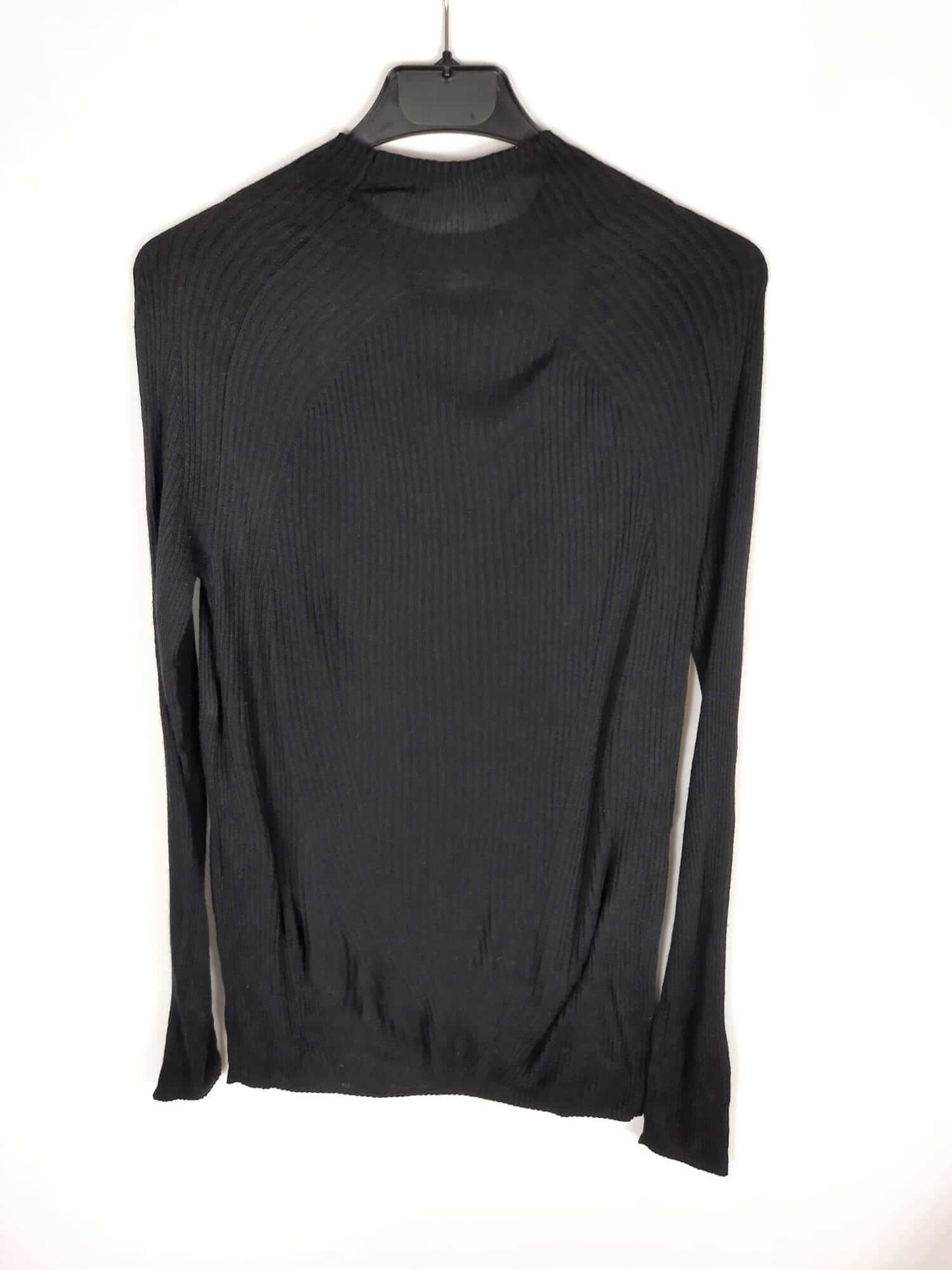 GARCIA PURIFICATION. Black ribbed sweater T. l