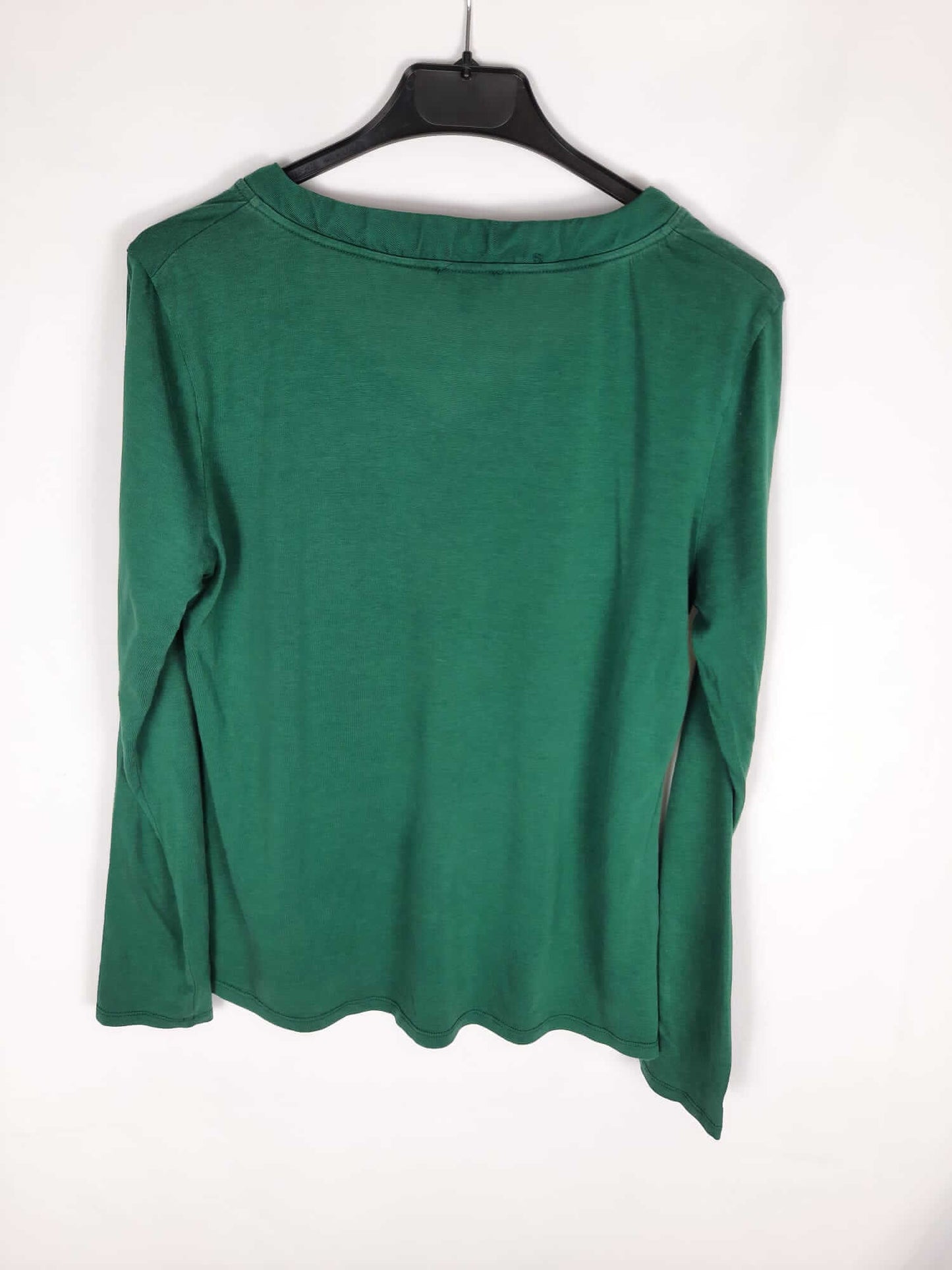 MASSIMO DUTTI. Basic green long sleeve t-shirt T m