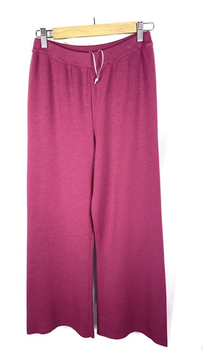 YNONYME. Pantalon de punto morado  T.s
