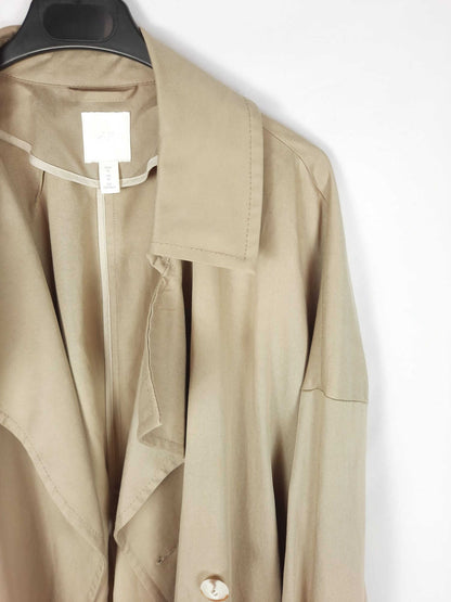 H&M. Gabardina beige T.m