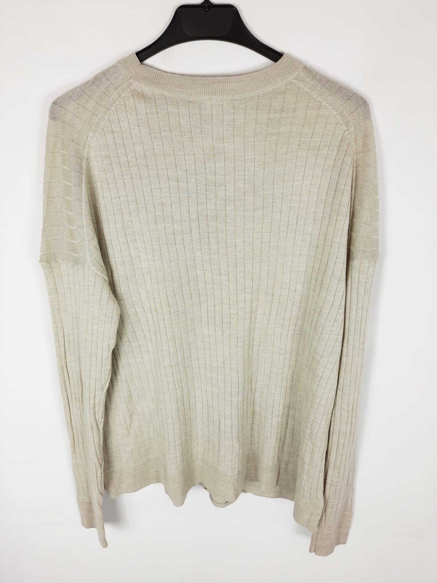 UNIQLO. Jersey beige de canalé T. s