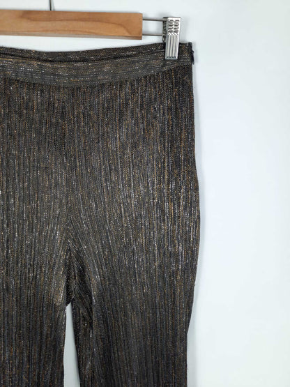 ZARA. Pantalón fluido hilos T.m