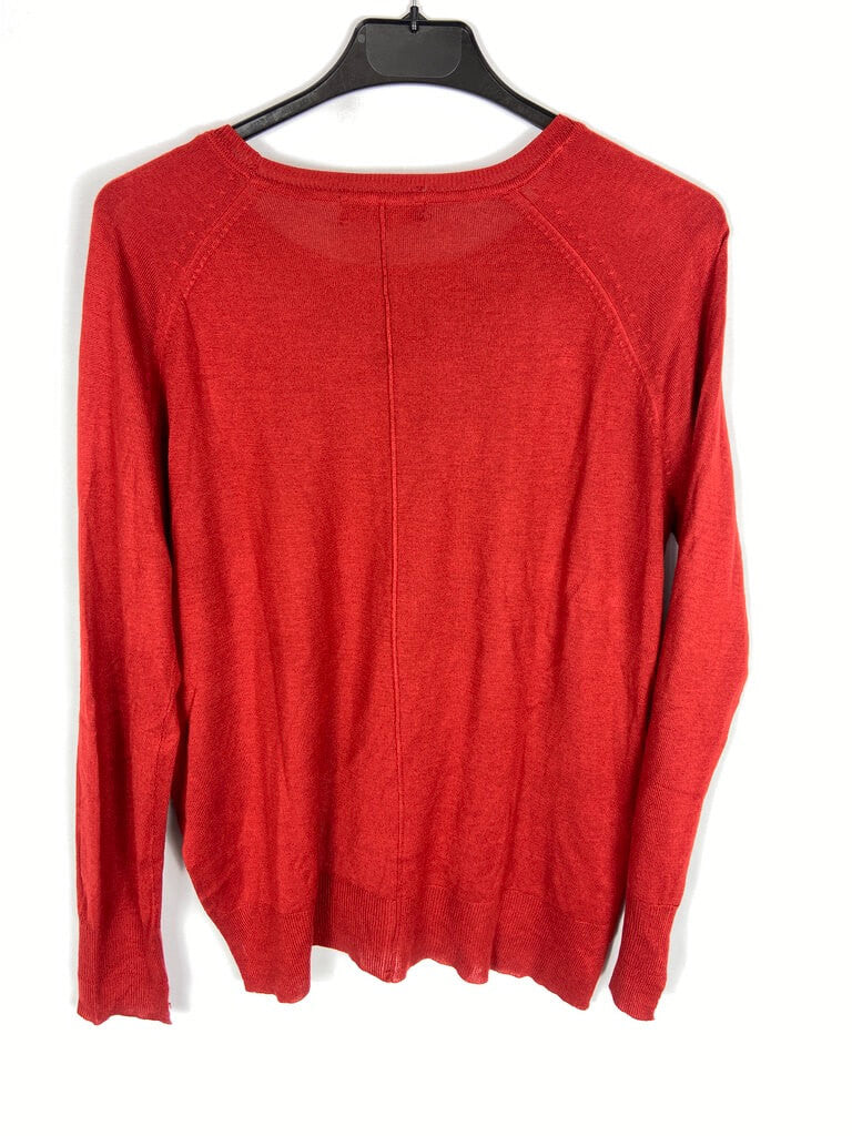 ZARA. Thin brick-colored sweater Tm
