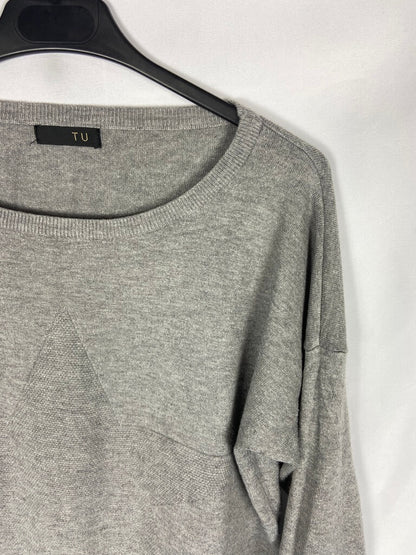 YOU. Grey star sweater T. s