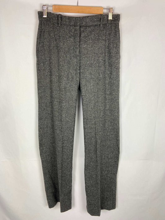 ZARA. Pantalon de cuadros gris T.s