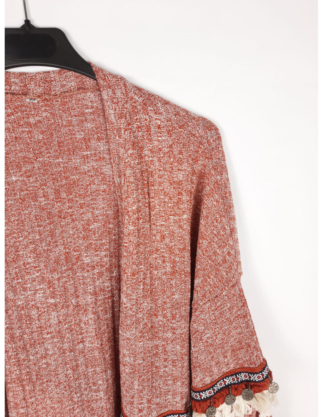 OTRAS. Cárdigan jaspeado abalorios T.xs