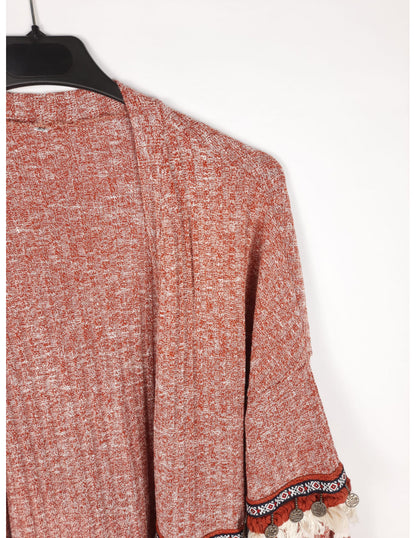 OTRAS. Cárdigan jaspeado abalorios T.xs