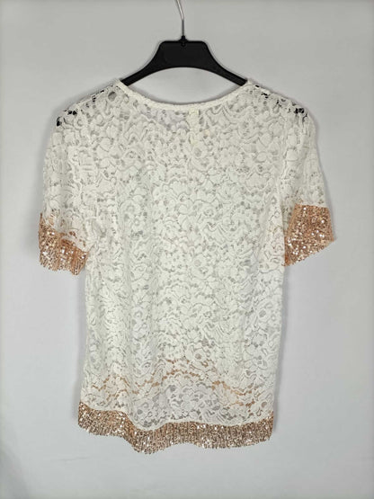 NEW COLLECTION. Top encaje blanco T.s/m