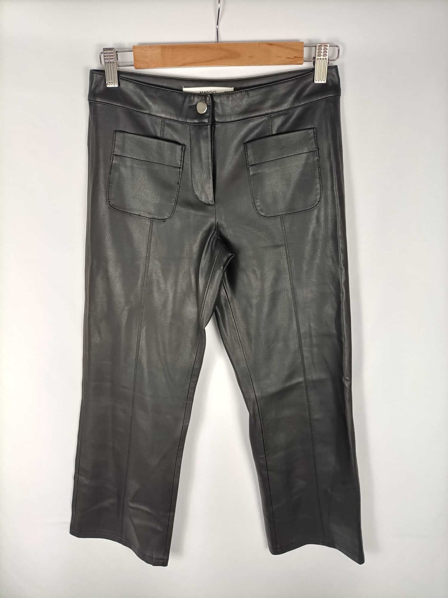 MANGO. Faux leather trousers size 34