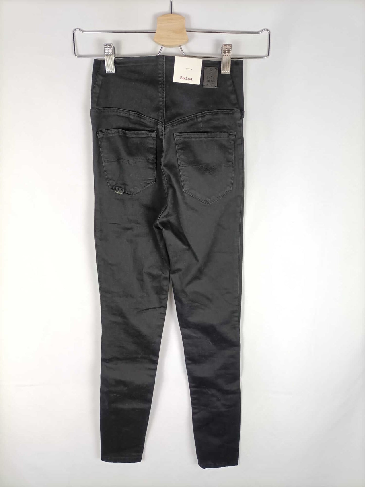 SALSA. Black skinny pants size 34