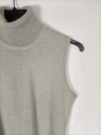 DENLLO. Grey vest with glitter accents T. m
