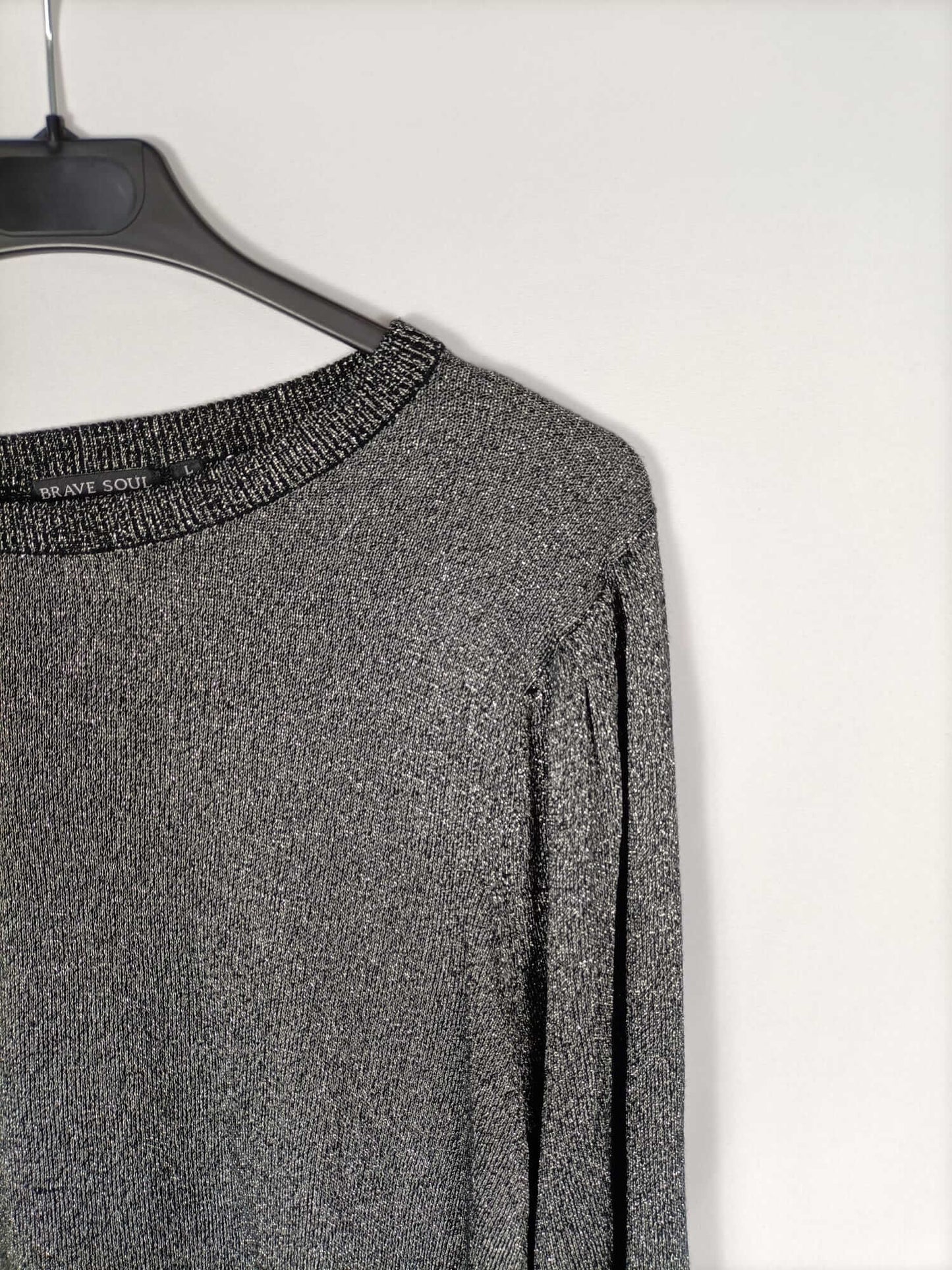 BRAVE SOUL. Tl glitter sweater