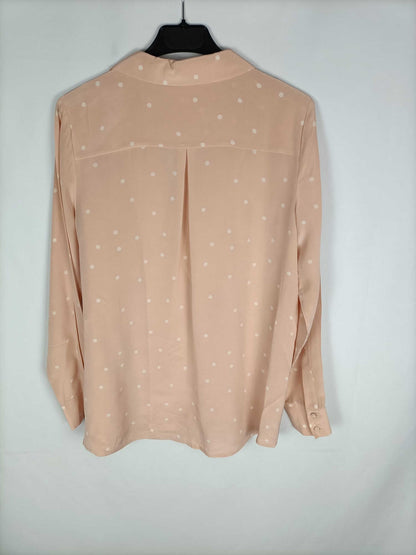 SEZANE. Camisa rosa lunares T. 38