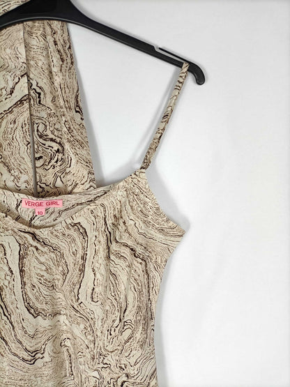 VERGE GIRL. vestido estampado marmol T. m
