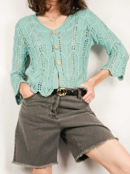 KANAAM. Cárdigan azul T.u (s/m)