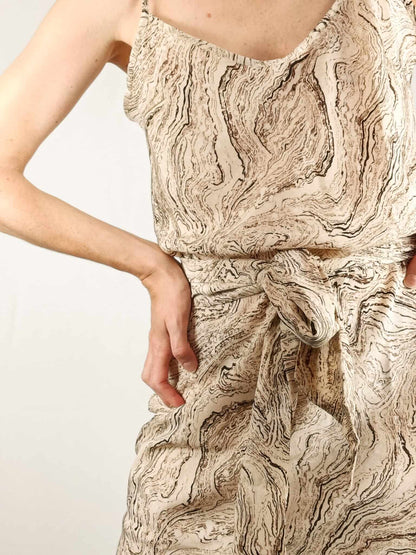 VERGE GIRL. vestido estampado marmol T. m