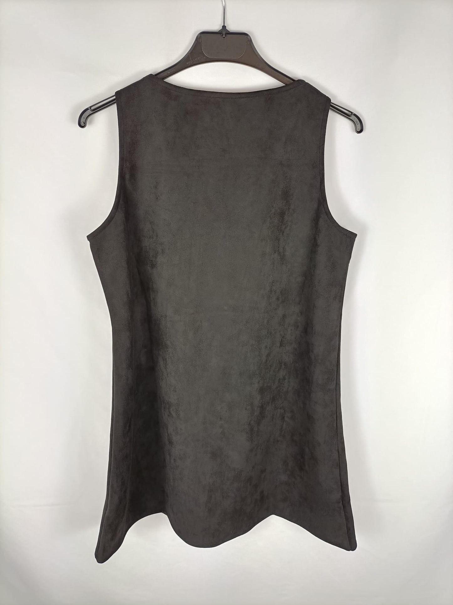 RENATTA&GO.Vestido negro antelina T.s/m