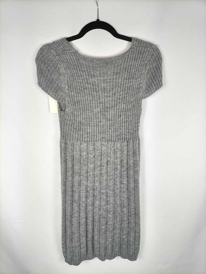 BELLAMODA.Vestido gris lana T.s/m