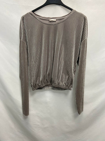 ZARA. Camiseta terciopelo T.m