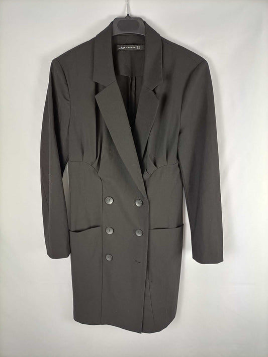 ZARA. Short black blazer dress/jacket style S.